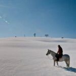 a cavallo sulle nevi emiliane
